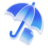 Umbrella over a document icon for insurance applications