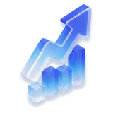 Growth arrow icon for sales team forms